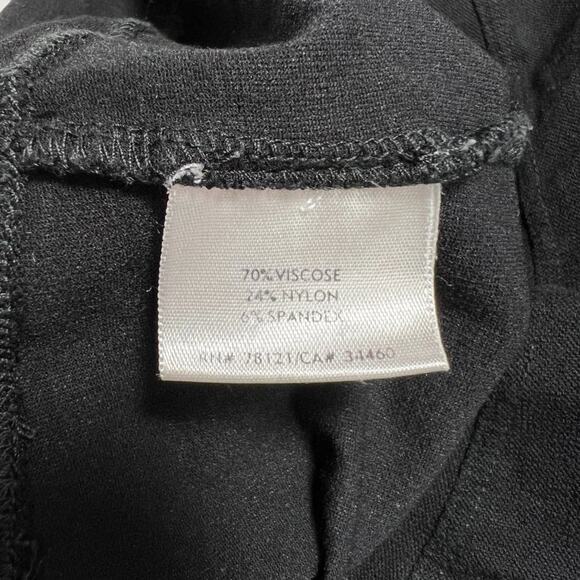 Eileen Fisher System Washable Stretch Crepe Slim Pant SIZE S Black Pullon USA - Picture 4 of 9